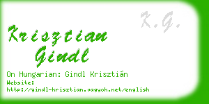 krisztian gindl business card