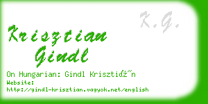 krisztian gindl business card